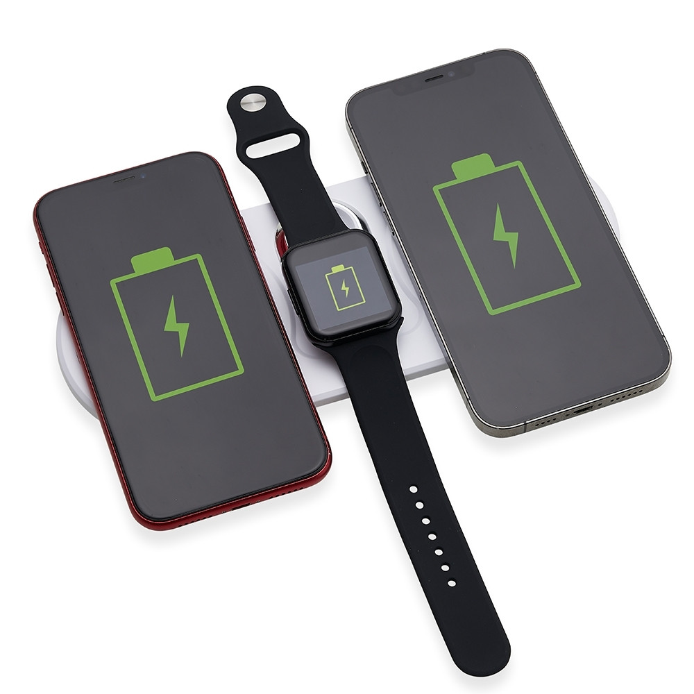 Base de Carregamento por Indu o Dual para Celulares e Iwatch