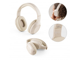 Fones de Ouvido Dobráveis de Fibra de Palha de Trigo com Wireless e Bluetooth MARCONI. 