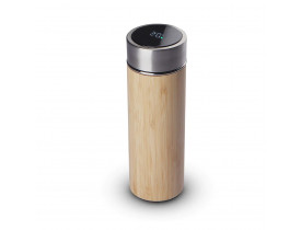 Garrafa Térmica Bambu 400 ml com Display Led