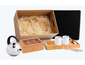 Kit para Chá em Bambu com 7 Peças