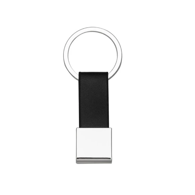 Chaveiro Metal com Tecido Sintético Tipo Couro