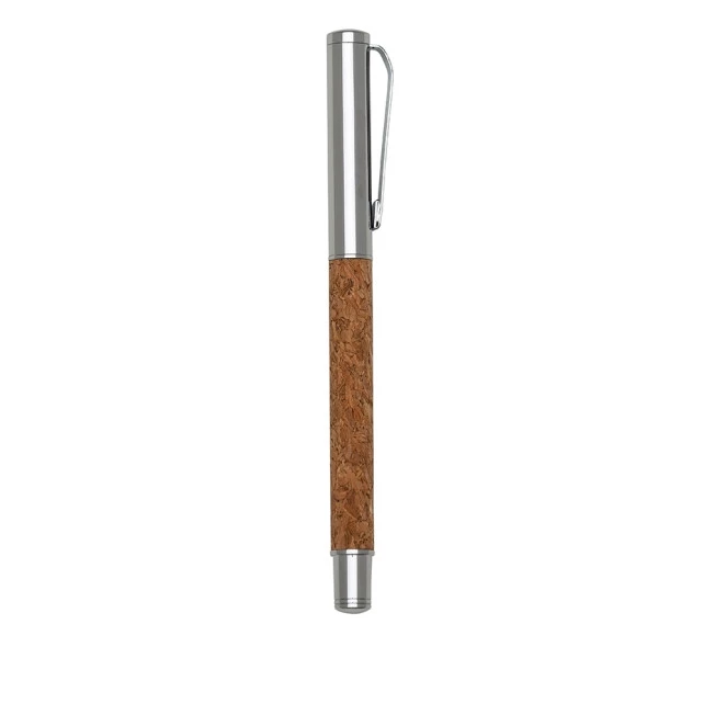 Caneta Roller em Metal e Cortiça 