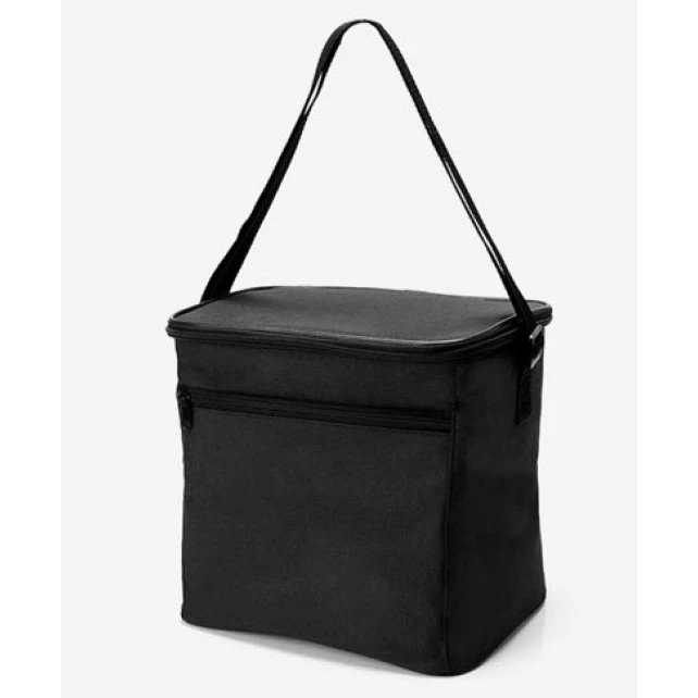 Bolsa Térmica Preta Em Polyester 600D/Peva 14L