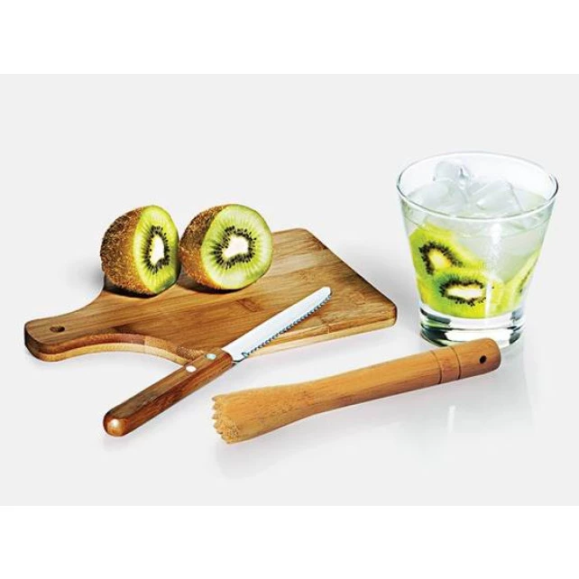 Kit Caipirinha em Bambu Ibiza- 4 Peças