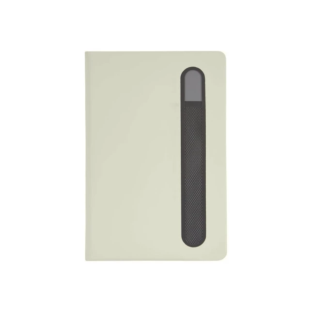 Caderno Em Tecido Sintético Tipo Couro com Suporte para Caneta