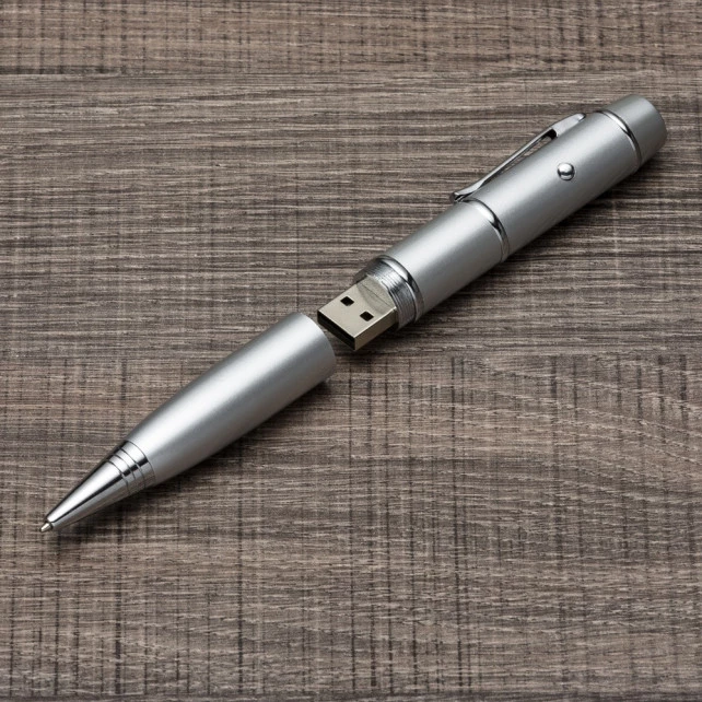 Caneta Pen Drive 4GB e Laser 007V1