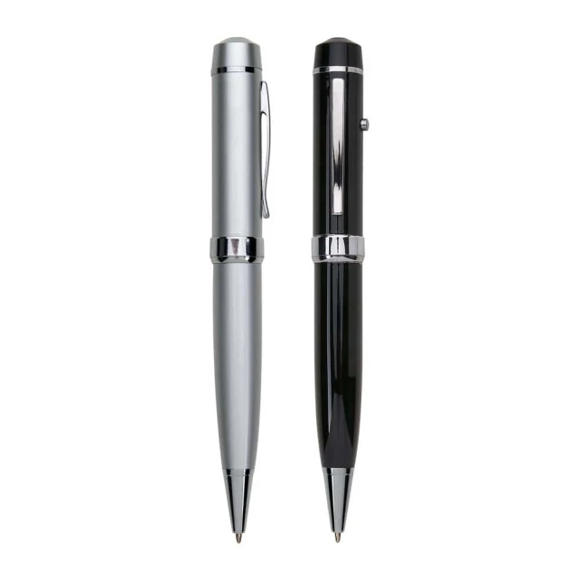 Caneta Pen Drive 8GB e Laser em Metal
