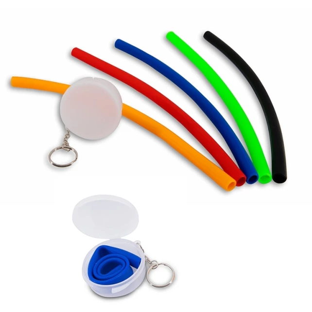 Canudo de Silicone com Estojo