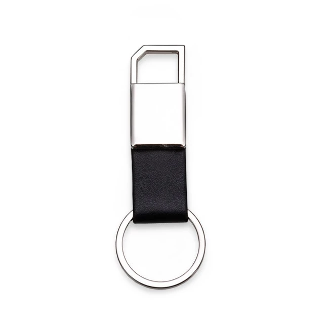 Chaveiro Metal com Tecido Sintético Tipo Couro