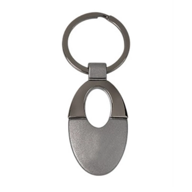 Chaveiro em Metal Onix Fosco e Cromado