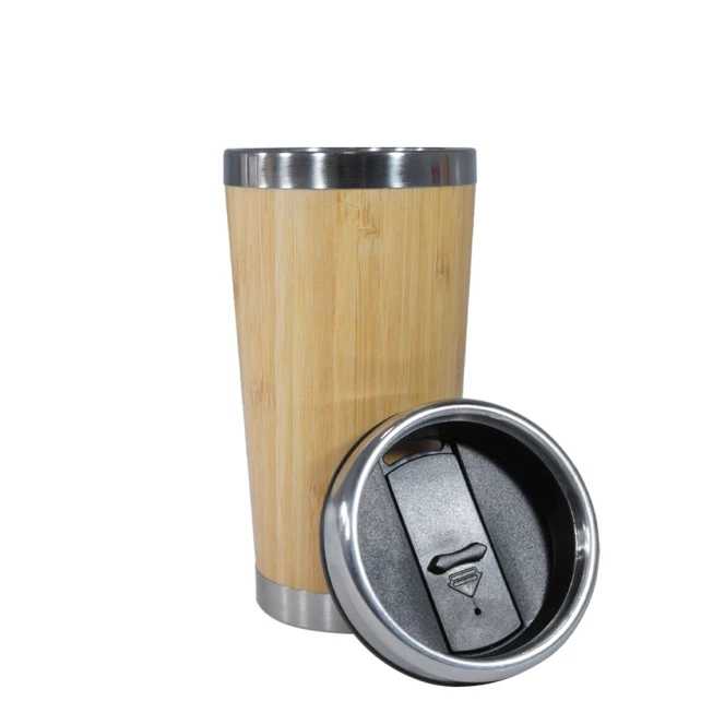 Copo em Bambu com Tampa 500ml 