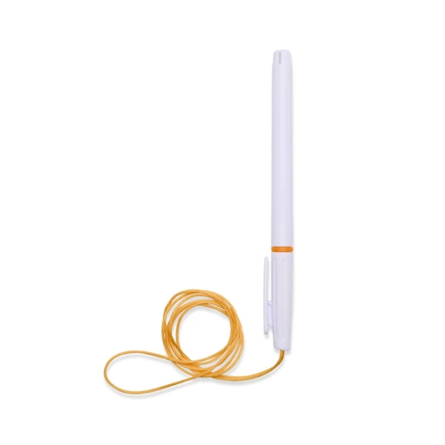 CANETA PLÁSTICA COM CORDÃO