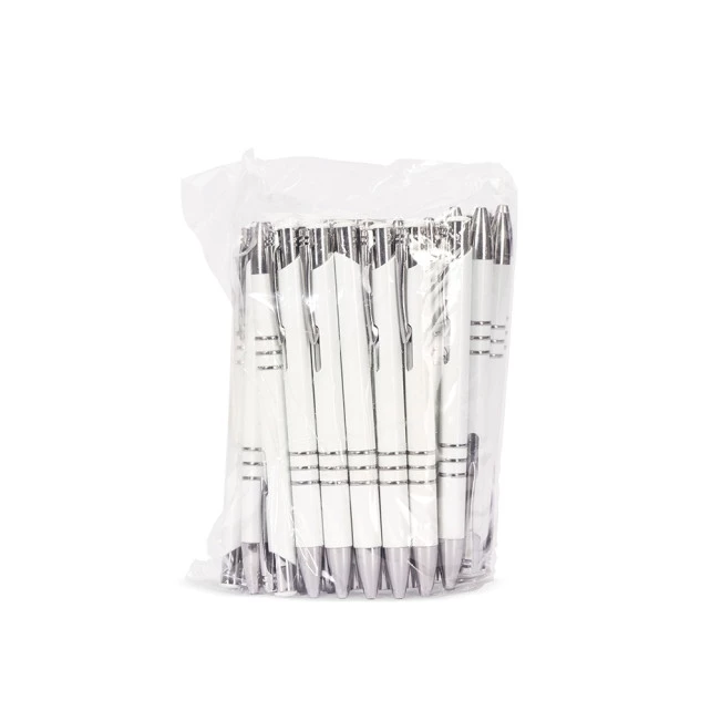 PACOTE COM 50 PÇS CANETA PLÁSTICA