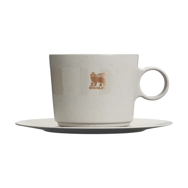 Caneca Daybreak Cappuccino com Pires Ash Bronze | 192ML