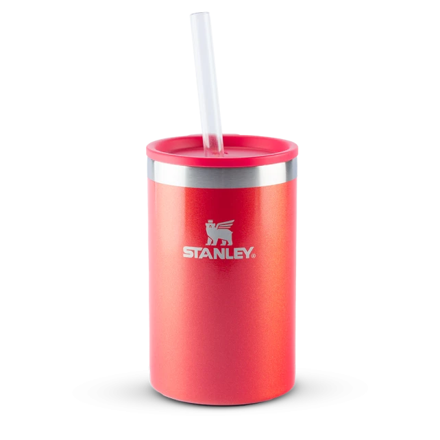 Can Cooler com canudo Stanley Apple Shimmer | 296ML