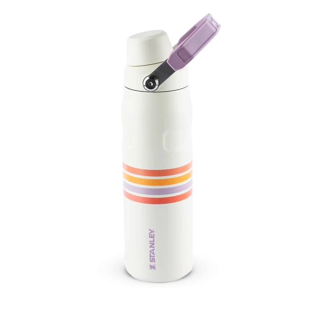 Garrafa Térmica Aerolight Fast Flow Varsity Cream Lilac Stripes | 710ml