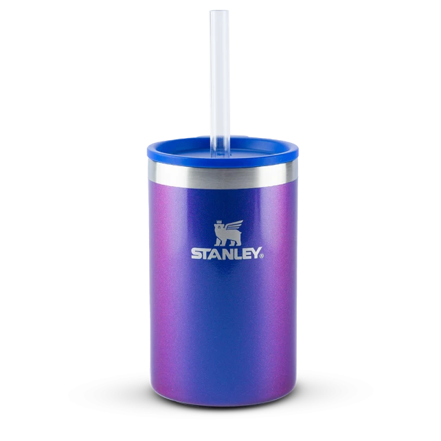 Can Cooler com canudo Stanley Sapphire Shimmer | 296ML