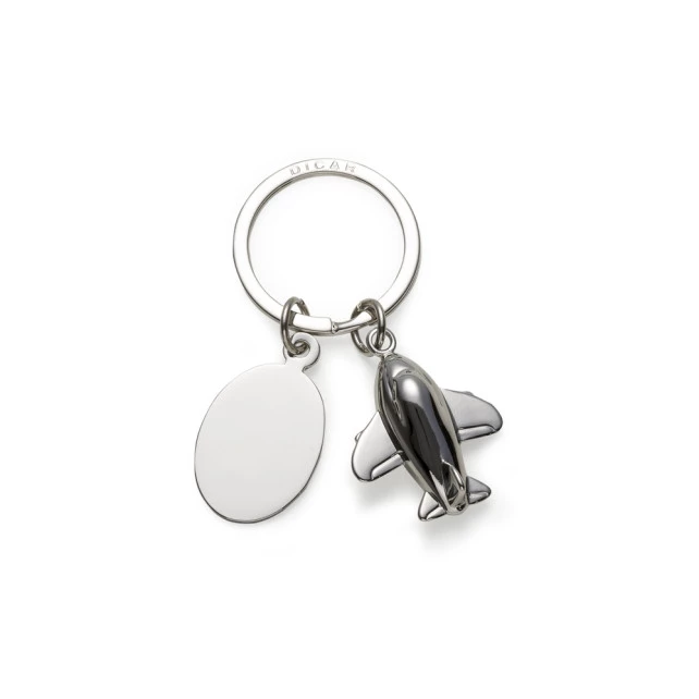 CHAVEIRO METAL AVIÃO C/ PLACA 