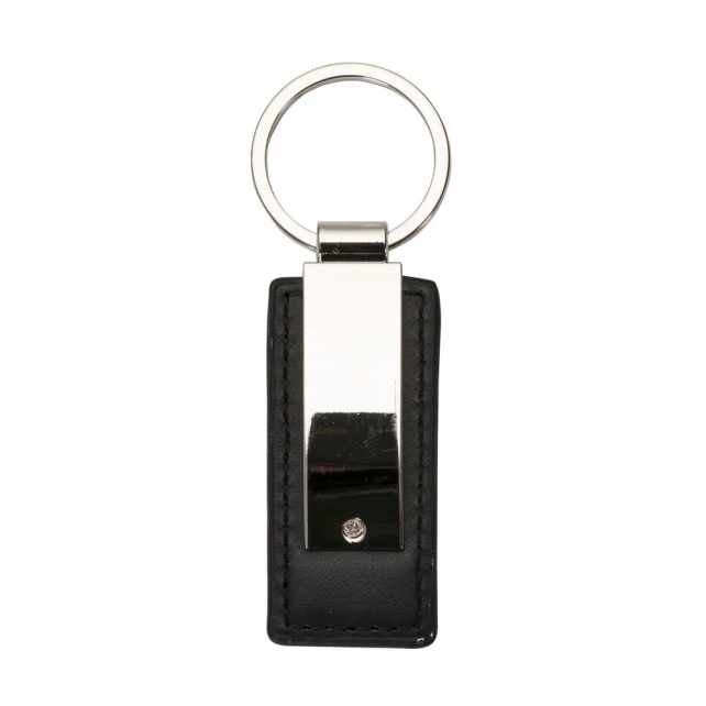 CHAVEIRO METAL COM COURO
