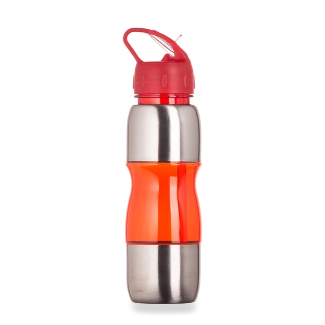 SQUEEZE PLASTICO C/ METAL 600ML