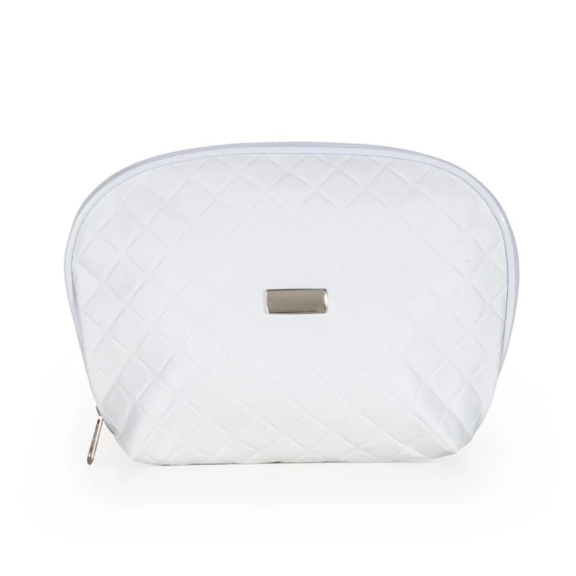 NECESSAIRE DE COURO SINTÉTICO MATELASSÊ