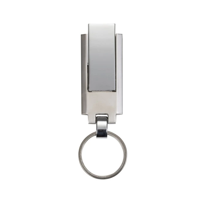 PEN DRIVE CHAVEIRO METAL GRANDE 8 GB RETRÁTIL