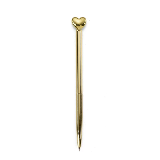 CANETA METAL CORAÇÃO 