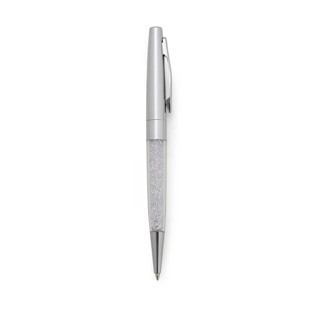 CANETA SEMI - METAL CRISTAIS 