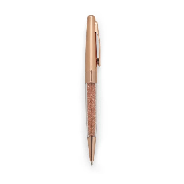 CANETA SEMI - METAL CRISTAIS 