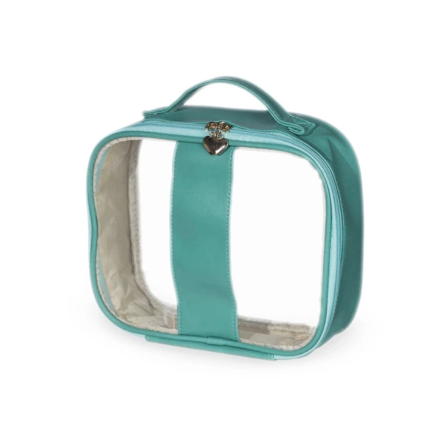 NECESSAIRE EM PVC E PU TAM.M