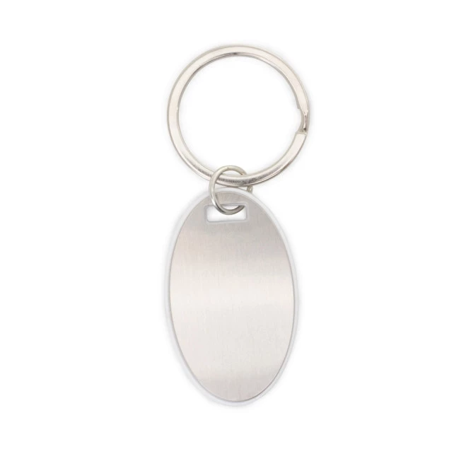 CHAVEIRO OVAL PLASTICO/METAL