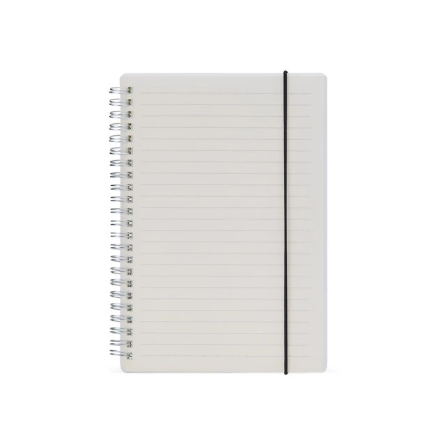 CADERNO COM CAPA PLÁSTICA