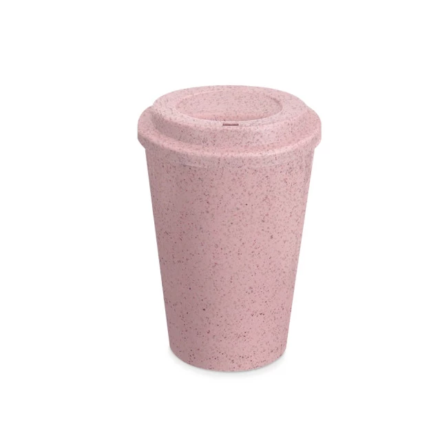 COPO FIBRA DE ARROZ C/ TAMPA 400ML