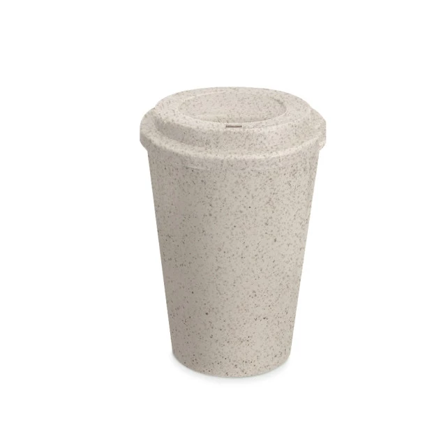 COPO FIBRA DE ARROZ C/ TAMPA 450ML