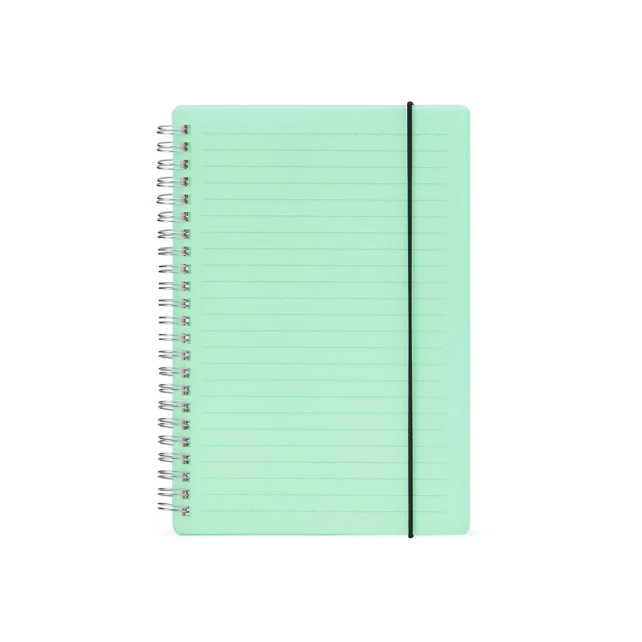 CADERNO COM CAPA PLÁSTICA