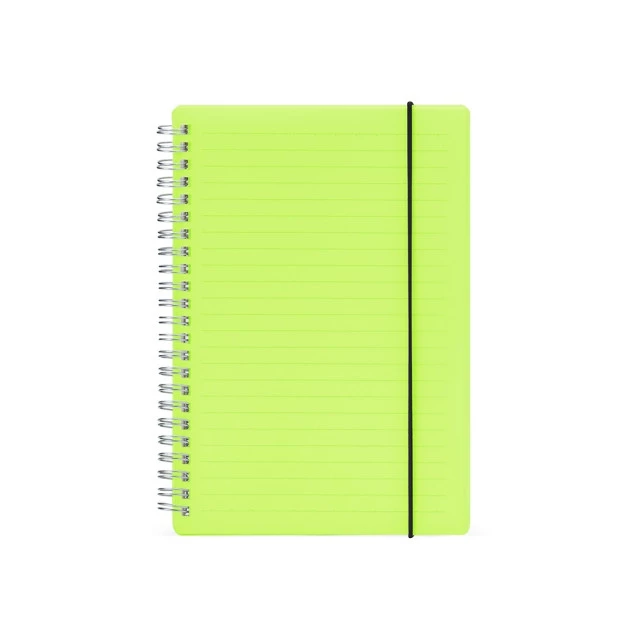 CADERNO COM CAPA PLÁSTICA
