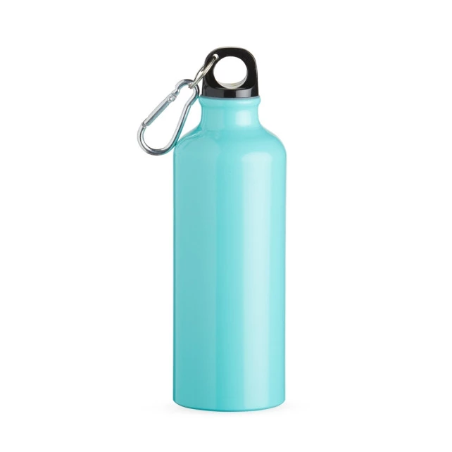 SQUEEZE ALUMINIO 500ML C/ BICO E MOSQUETÃO