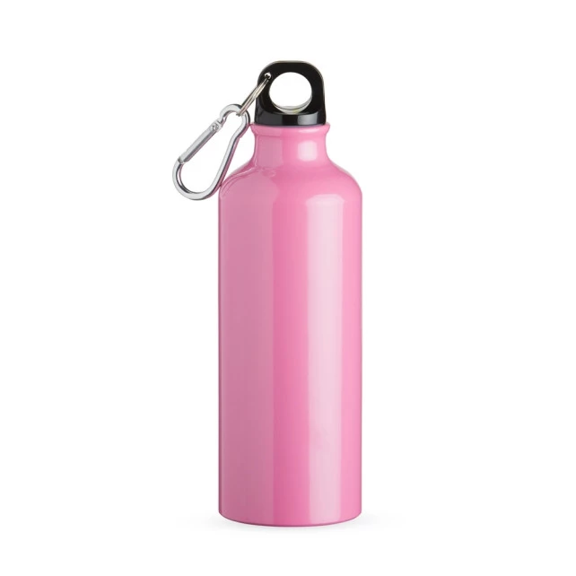 SQUEEZE ALUMINIO 500ML C/ BICO E MOSQUETÃO