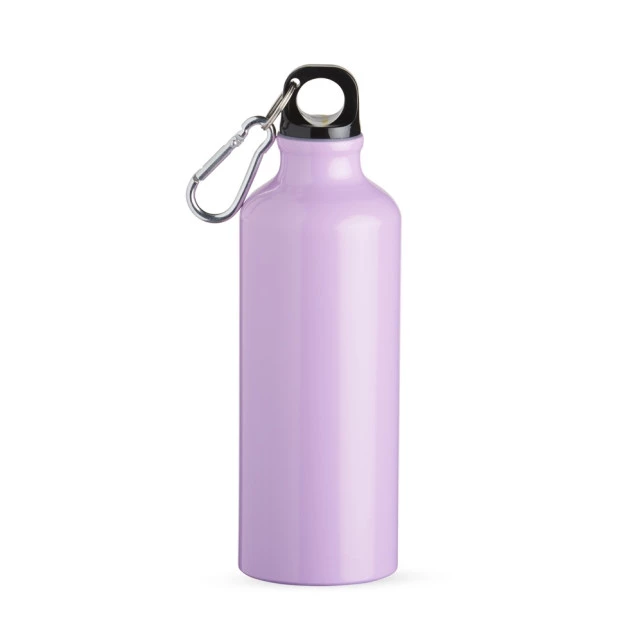 SQUEEZE ALUMINIO 500ML C/ BICO E MOSQUETÃO