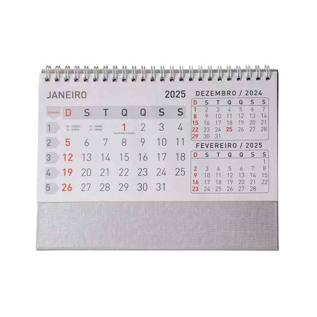CALENDÁRIO DE MESA 2026