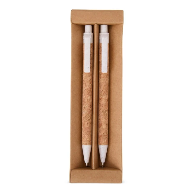 KIT ECOLÓGICO CANETA E LAPISEIRA CORTIÇA