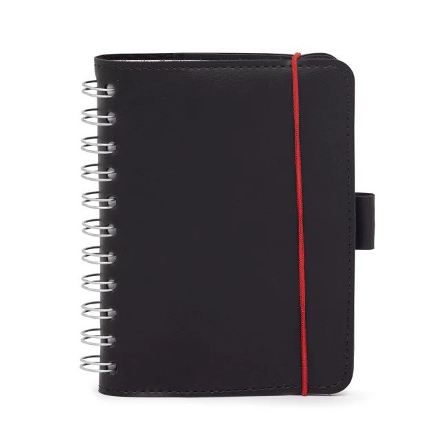 CADERNETA DE COURO SINTÉTICO