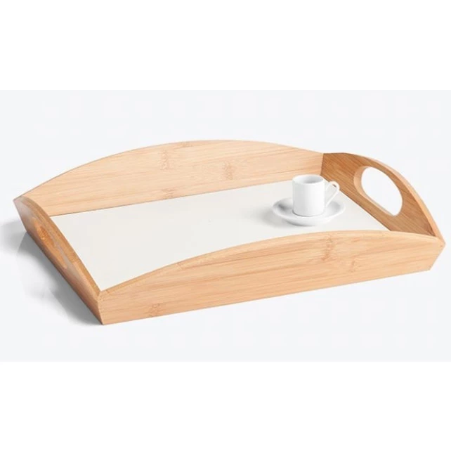 Bandeja Retangular para Servir em Bambu Itália 35cm