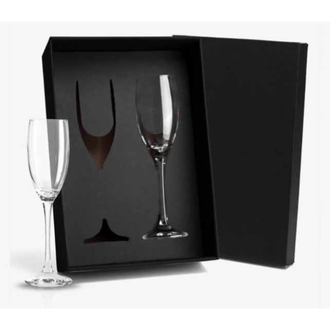 Jogo de Taças de Vidro para Champagne / Espumante 140ml - 2 Peças