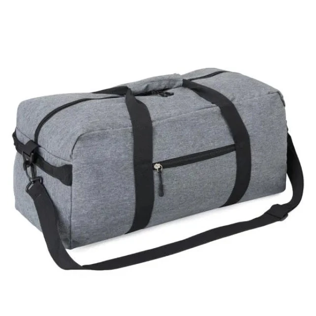 MALA ESPORTIVA EM POLYESTER 300D - MELANGE CINZA - 31L