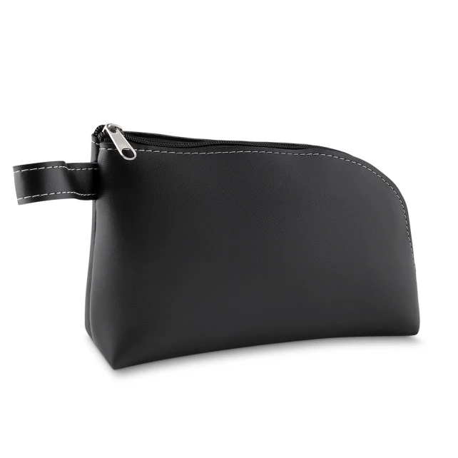 Necessaire de Tecido Sintético Tipo Couro