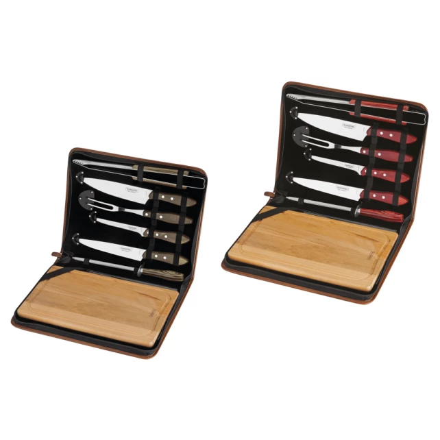 Kit Churrasco em Aço Inox Cabo Polywood 8 Peças - Tramontina