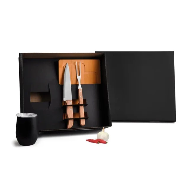 Kit Para Churrasco Com Copo Térmico - 4 Pçs