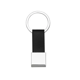 Chaveiro Metal com Tecido Sintético Tipo Couro