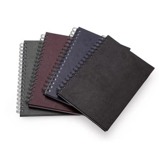 Caderno Com Capa Em Tecido Sintético Tipo Couro 